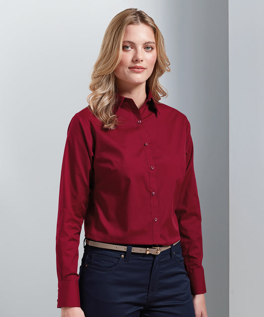 Premier - Women's poplin long sleeve blouse - PR300