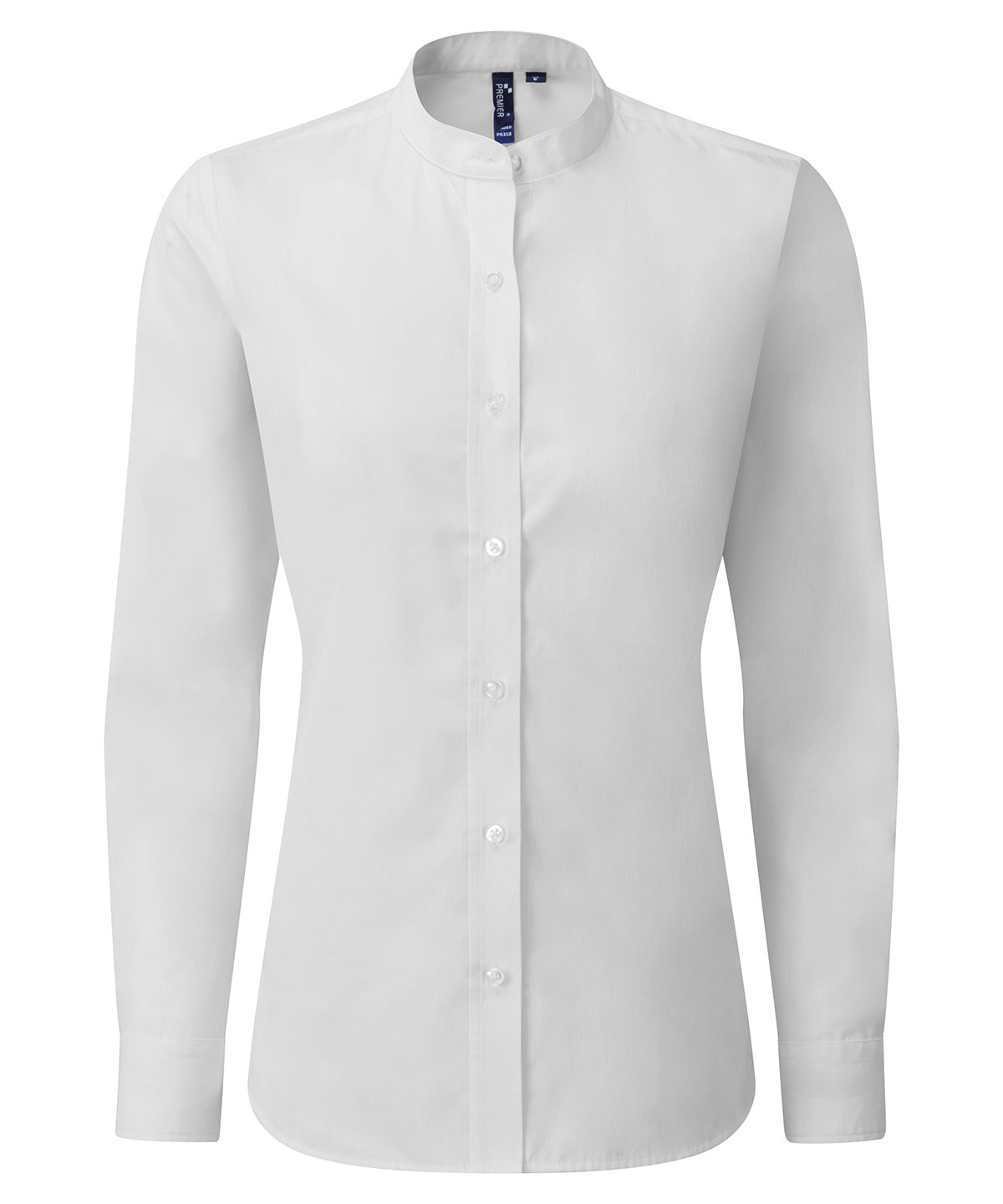 Premier - Women's banded collar 'grandad' shirt - PR358
