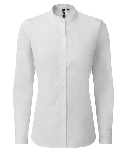 Premier - Women's banded collar 'grandad' shirt - PR358