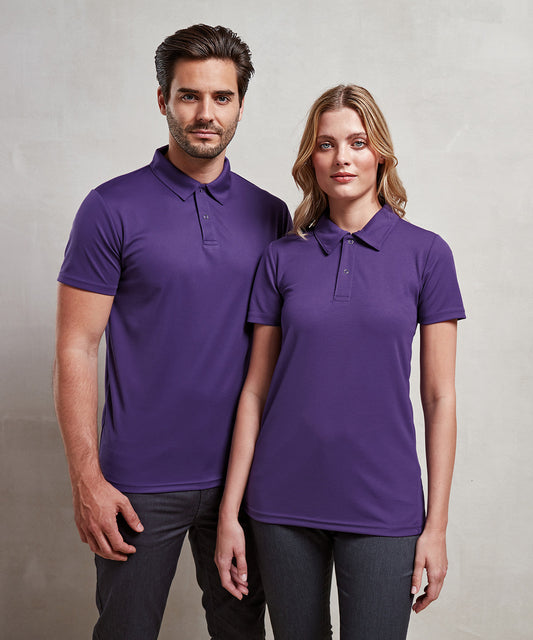 Premier - Coolchecker® studded polo - PR612