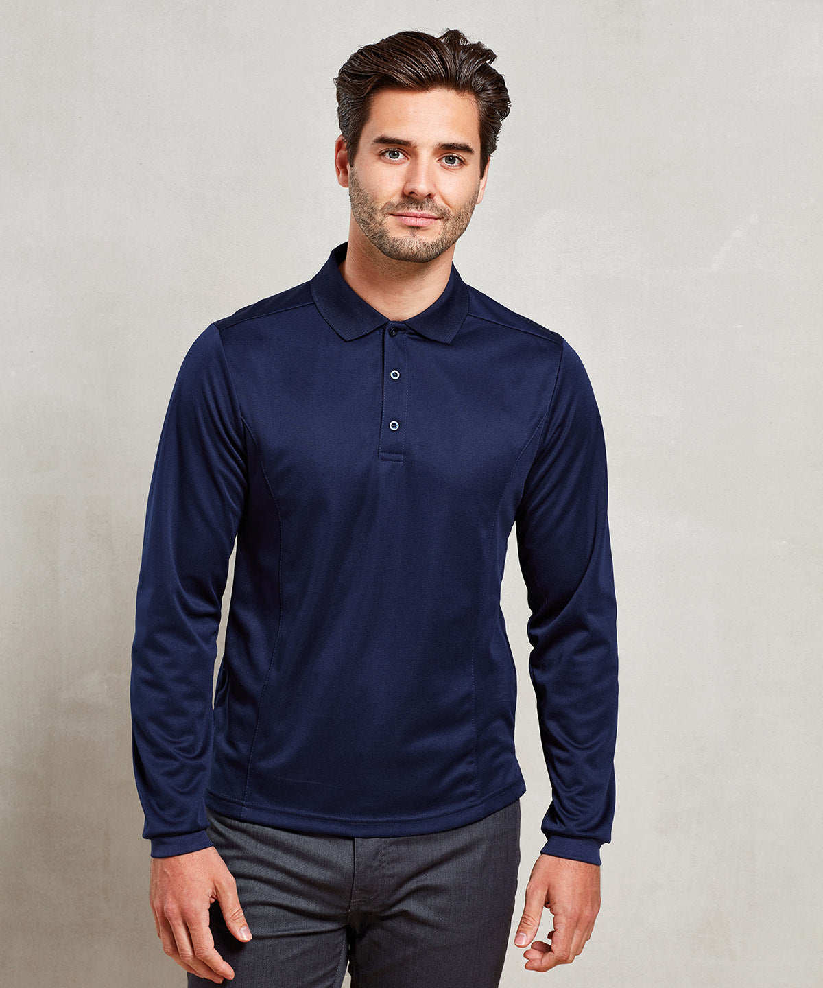 Premier - Long sleeve Coolchecker® piqué polo - PR617