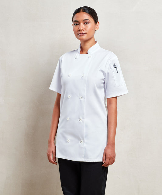 Premier - Women's short sleeve chef's jacket - PR670