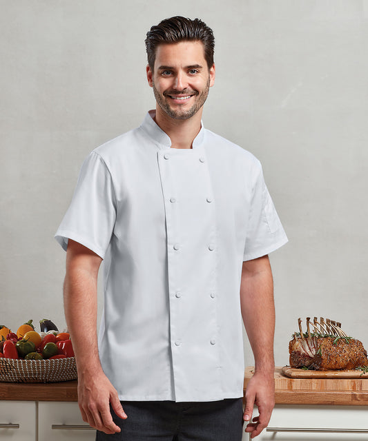 Premier - Chefs Coolchecker® short sleeve jacket - PR902