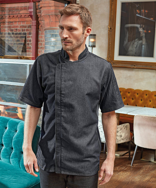 Premier - Chef's zip-close short sleeve jacket - PR906