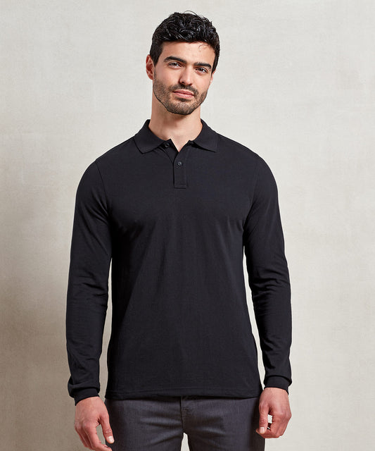 Premier - ‘Essential’ unisex long sleeve workwear polo shirt - PR997