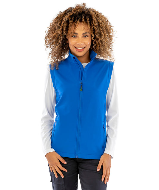 Result Genuine Recycled - Women's recycled 2-layer printable softshell bodywarmer - R902F