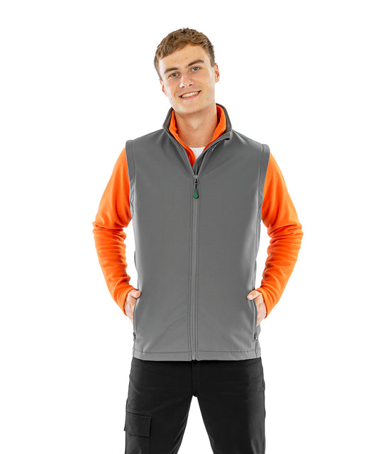 Result Genuine Recycled - Men's recycled 2-layer printable softshell bodywarmer - R902M