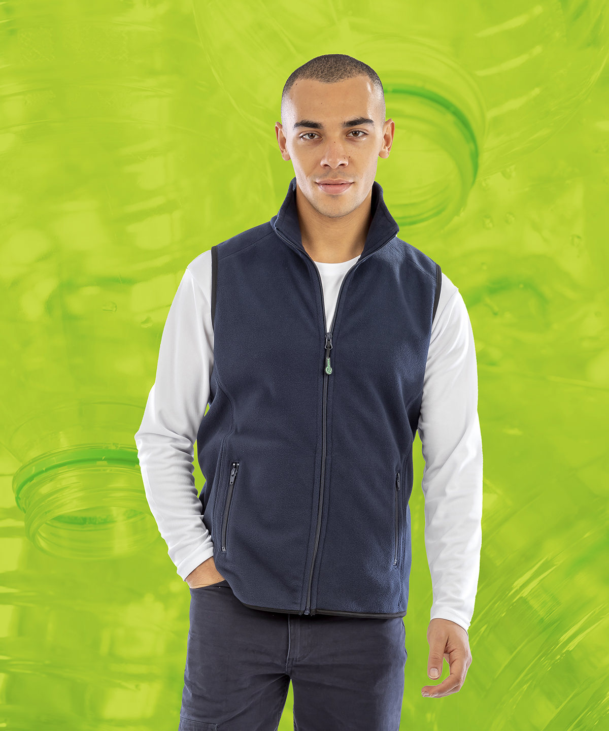 Result Genuine Recycled - Recycled fleece Polarthermic bodywarmer - R904X
