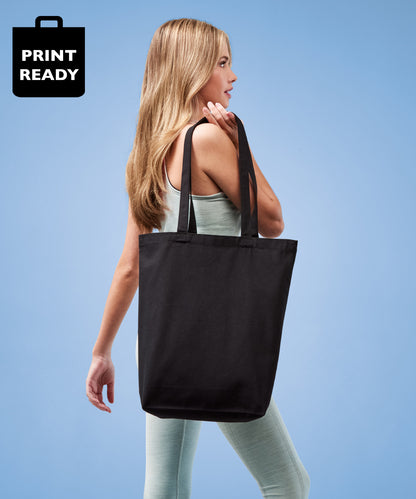 Nutshell® - Recycled premium canvas ‘flat base’ shopper - RL660