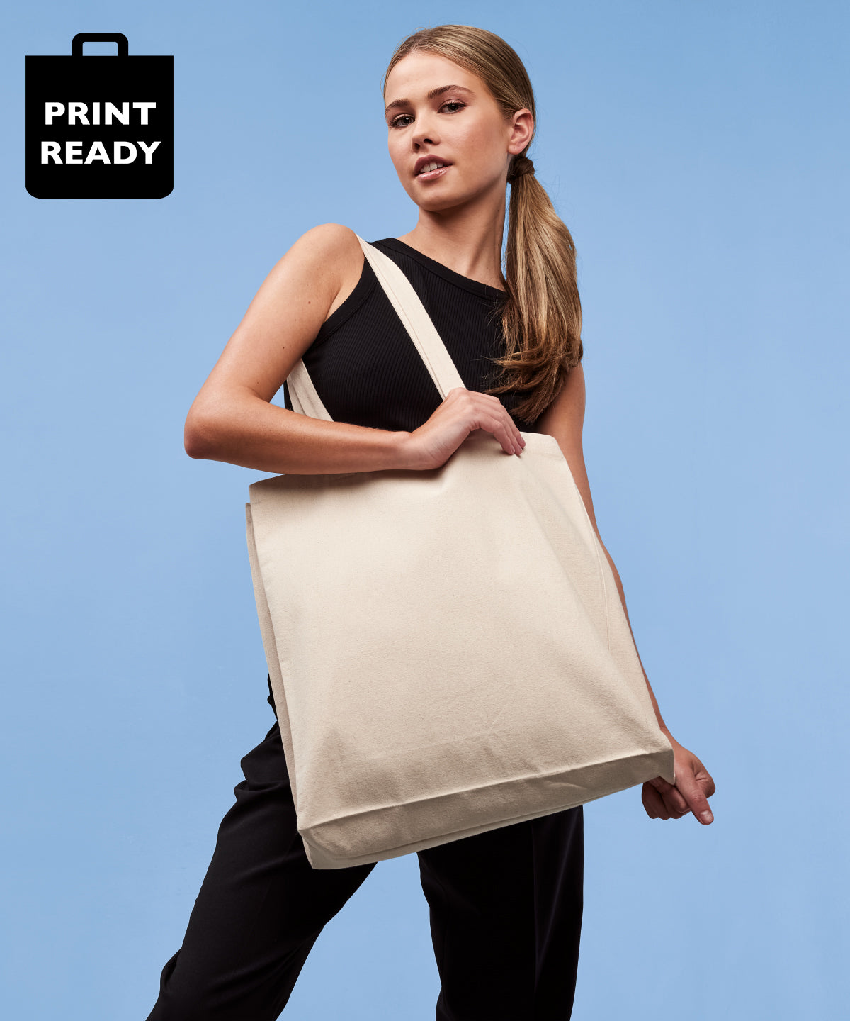 Nutshell® - Recycled premium canvas spacious shopper - RL670