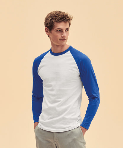 Fruit of the Loom - Long sleeve baseball T - SS028