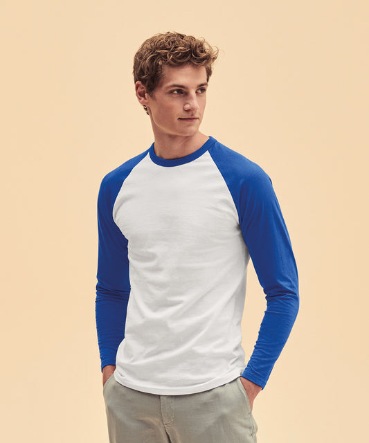 Fruit of the Loom - Long sleeve baseball T - SS028