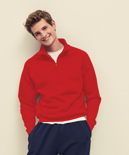 Fruit of the Loom - Classic 80/20 zip neck sweatshirt - SS230