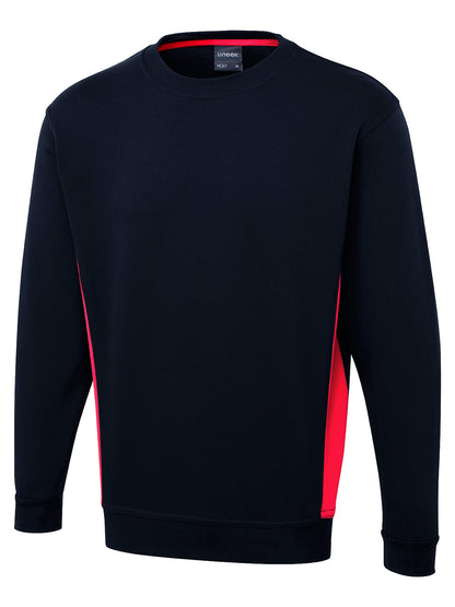 Uneek - Two Tone Crew New Sweatshirt - UC217