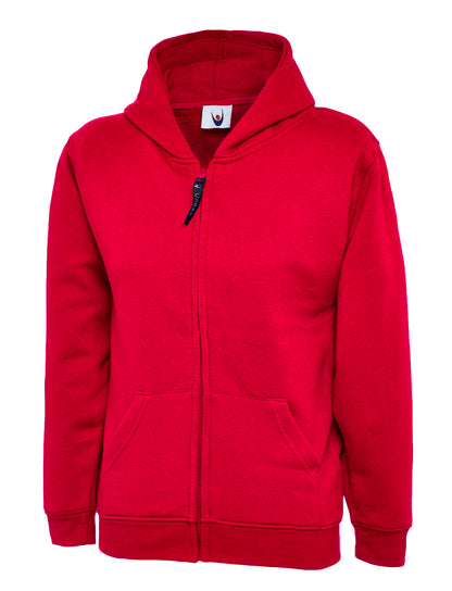Uneek - Childrens Classic Full Zip Hooded Sweatshirt - UC506