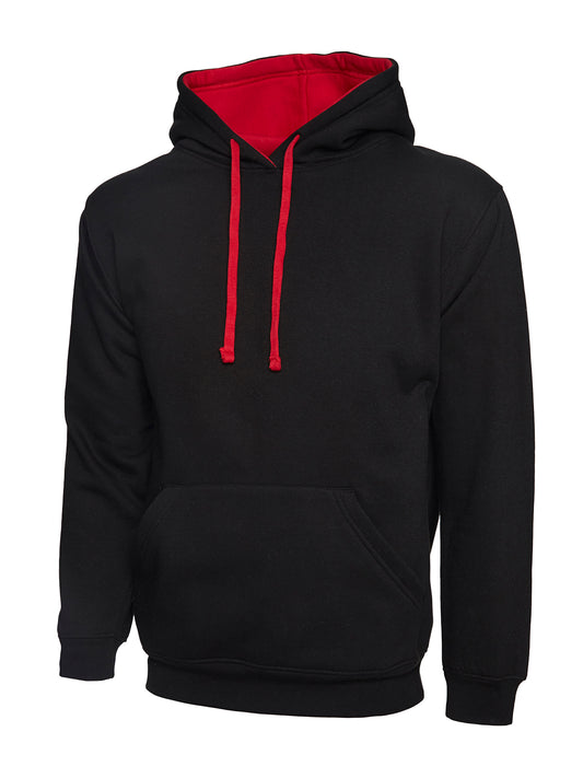 Uneek - Contrast Hooded Sweatshirt  - UC507