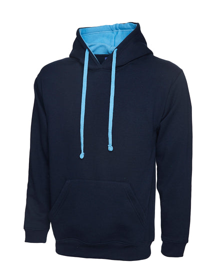 Uneek - Contrast Hooded Sweatshirt  - UC507