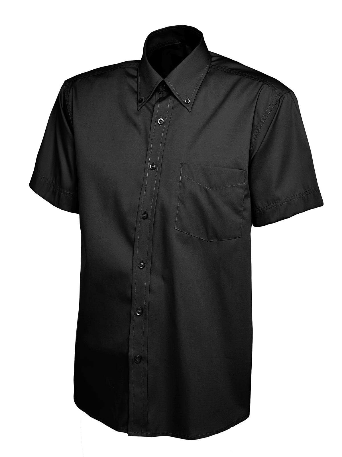 Uneek - Mens Pinpoint Oxford Half Sleeve Shirt - UC702