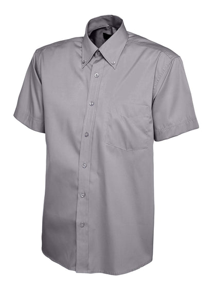 Uneek - Mens Pinpoint Oxford Half Sleeve Shirt - UC702