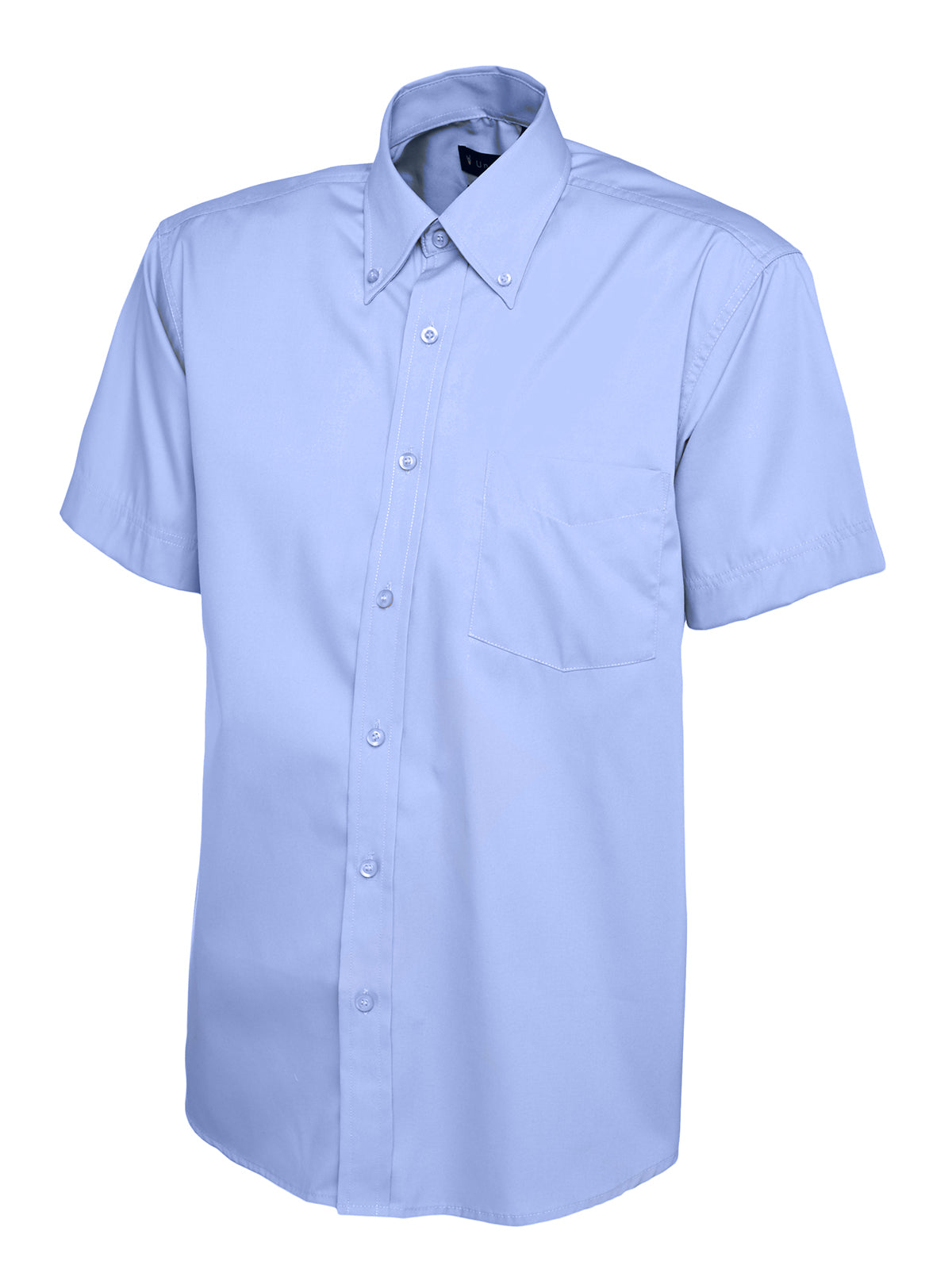 Uneek - Mens Pinpoint Oxford Half Sleeve Shirt - UC702