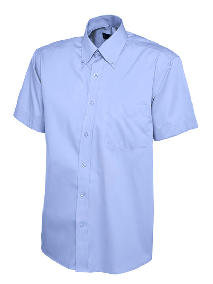 Uneek - Mens Pinpoint Oxford Half Sleeve Shirt - UC702