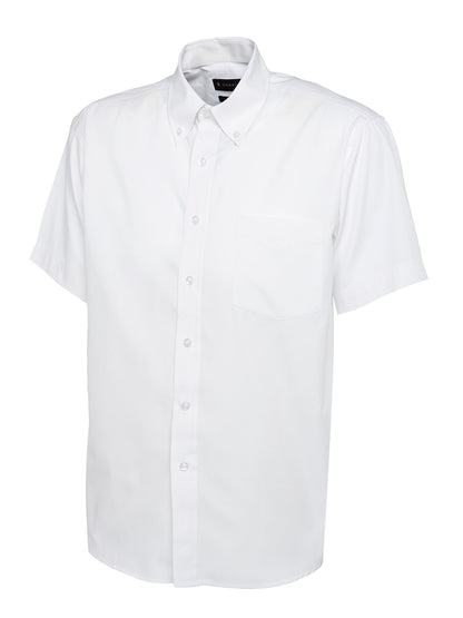 Uneek - Mens Pinpoint Oxford Half Sleeve Shirt - UC702