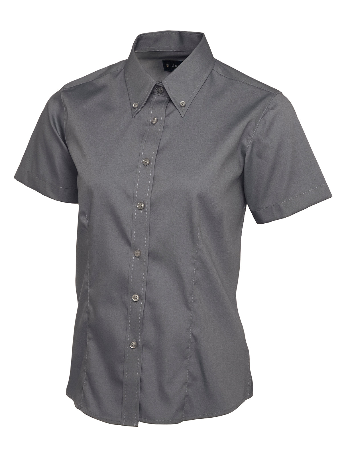 Uneek - Ladies Pinpoint Oxford Half Sleeve Shirt - UC704