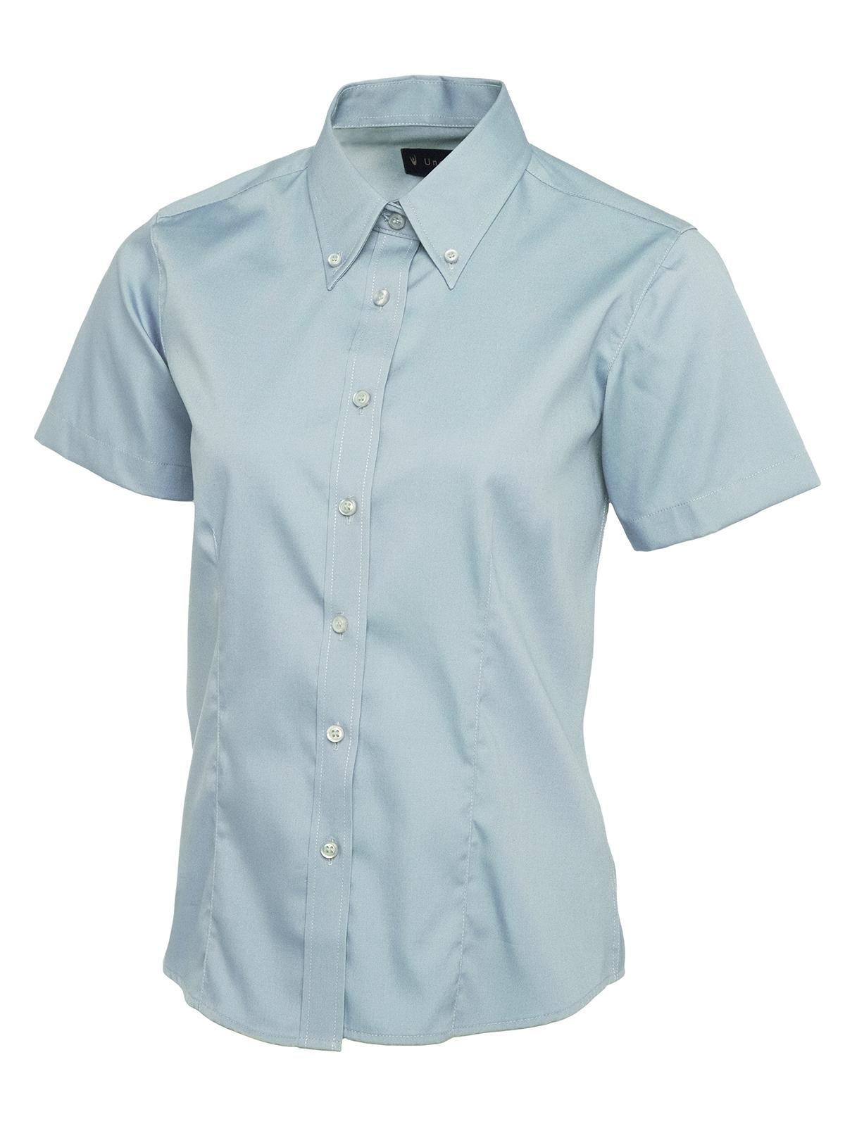 Uneek - Ladies Pinpoint Oxford Half Sleeve Shirt - UC704