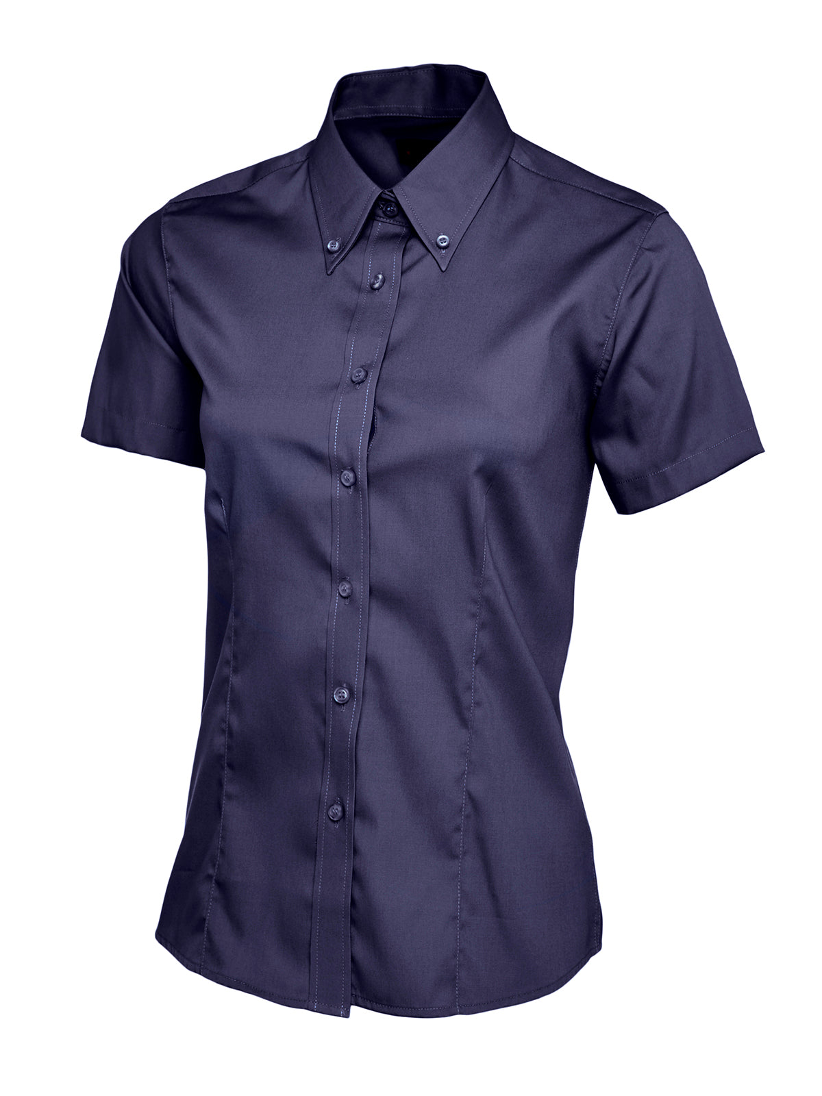 Uneek - Ladies Pinpoint Oxford Half Sleeve Shirt - UC704