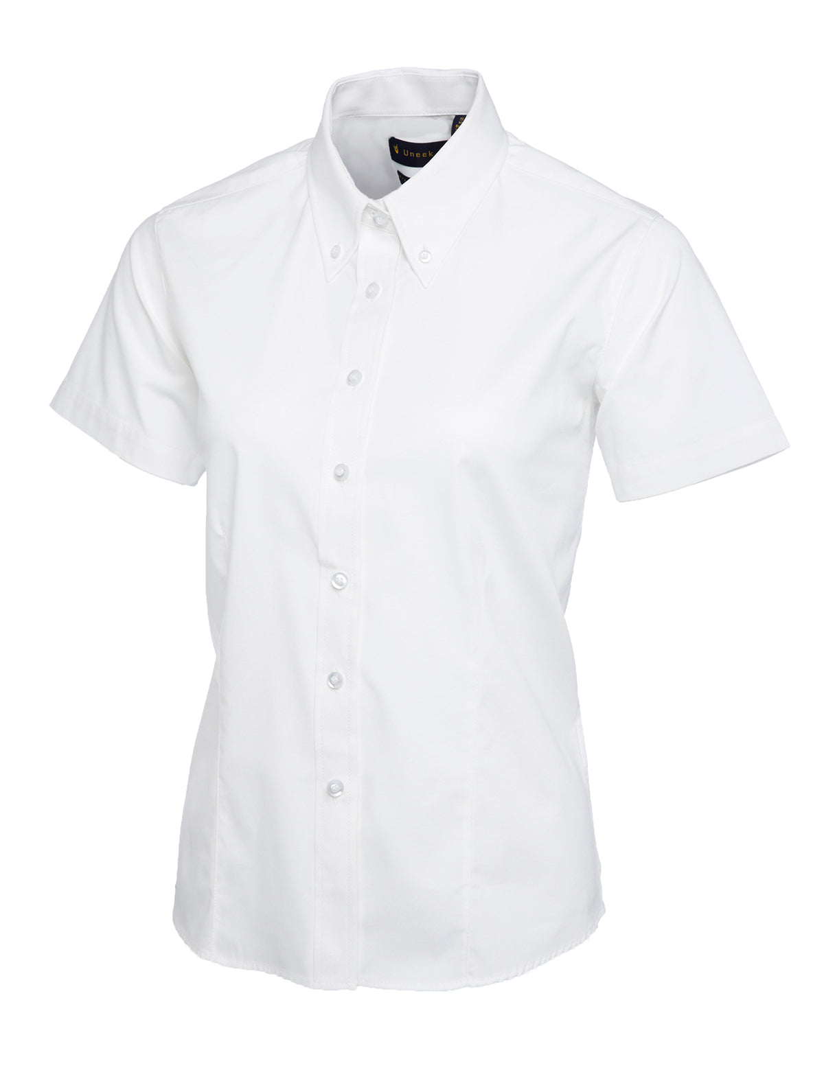 Uneek - Ladies Pinpoint Oxford Half Sleeve Shirt - UC704