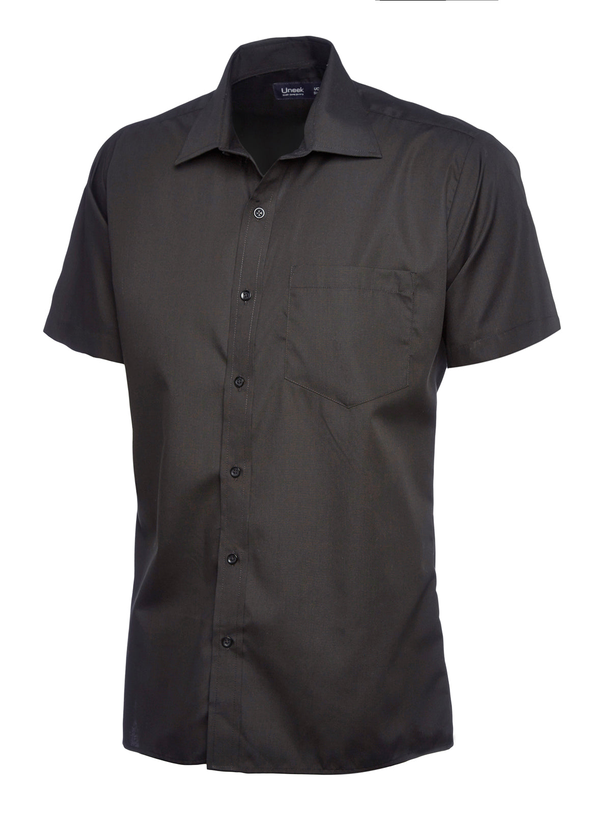Uneek - Mens Poplin Half Sleeve Shirt - UC710