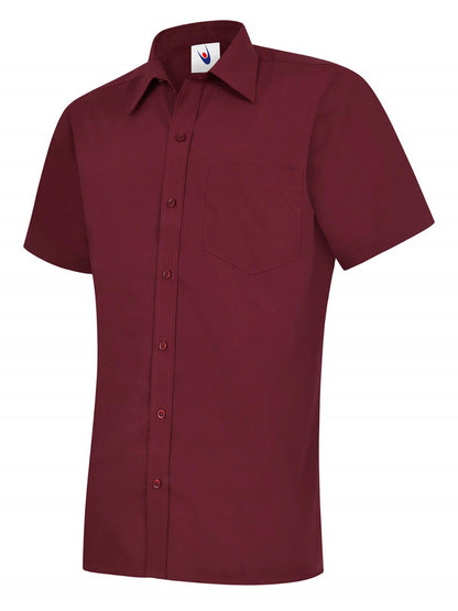Uneek - Mens Poplin Half Sleeve Shirt - UC710