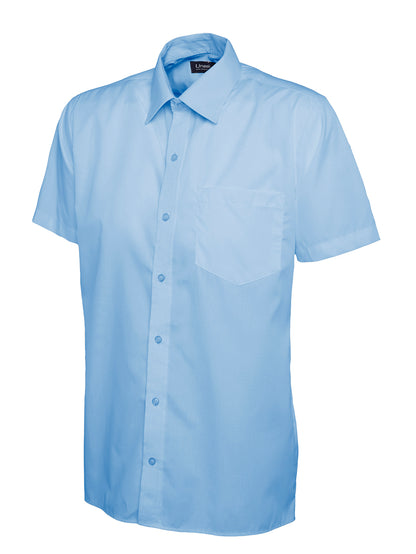 Uneek - Mens Poplin Half Sleeve Shirt - UC710