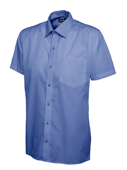 Uneek - Mens Poplin Half Sleeve Shirt - UC710