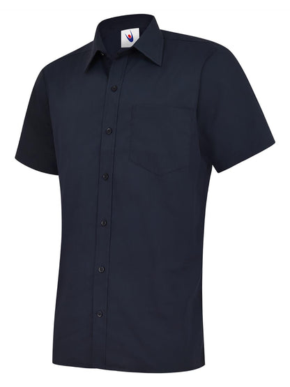 Uneek - Mens Poplin Half Sleeve Shirt - UC710