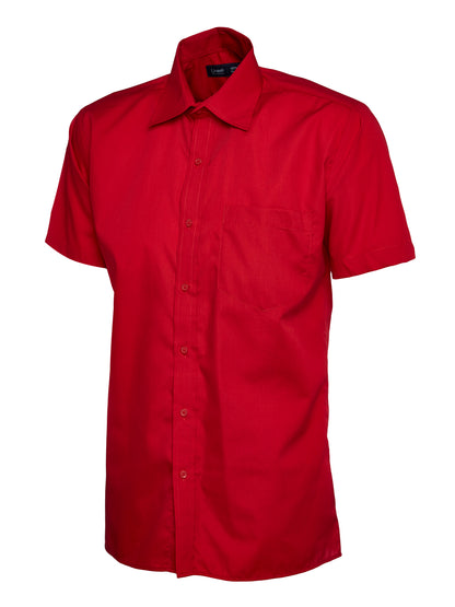 Uneek - Mens Poplin Half Sleeve Shirt - UC710
