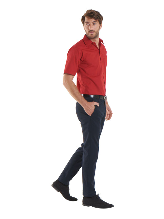 Uneek - Mens Poplin Half Sleeve Shirt - UC710