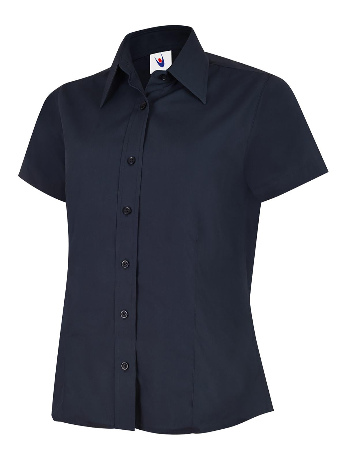 Uneek - Ladies Poplin Half Sleeve Shirt - UC712