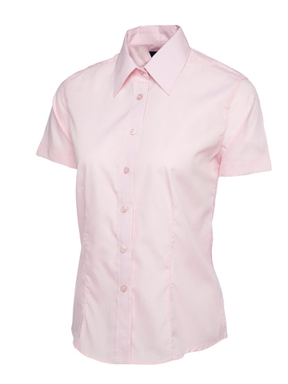 Uneek - Ladies Poplin Half Sleeve Shirt - UC712