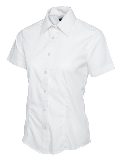 Uneek - Ladies Poplin Half Sleeve Shirt - UC712