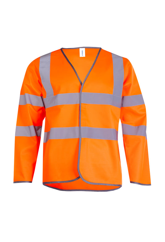 Uneek - Long Sleeve Hi Vis Safety Waistcoat - UC802
