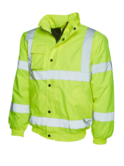 Uneek - Hi Vis Bomber Jacket - UC804