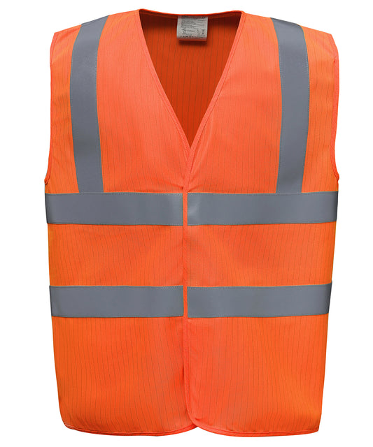 Yoko - Hi-vis flame-retardant anti-static waistcoat (HVW100ASFR) - YK075